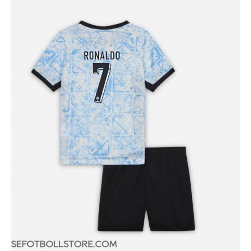 Portugal Cristiano Ronaldo #7 Replika babykläder Bortaställ Barn EM 2024 Kortärmad (+ korta byxor)